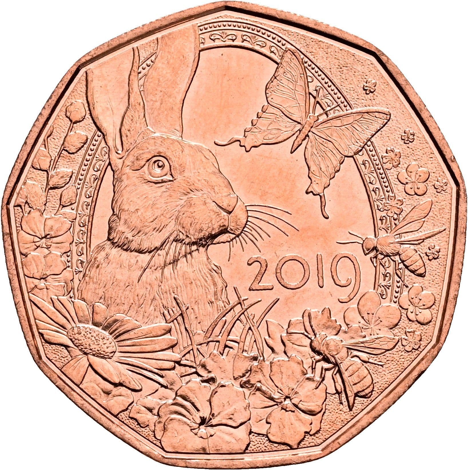 5 Euro 2019 – Rückseite