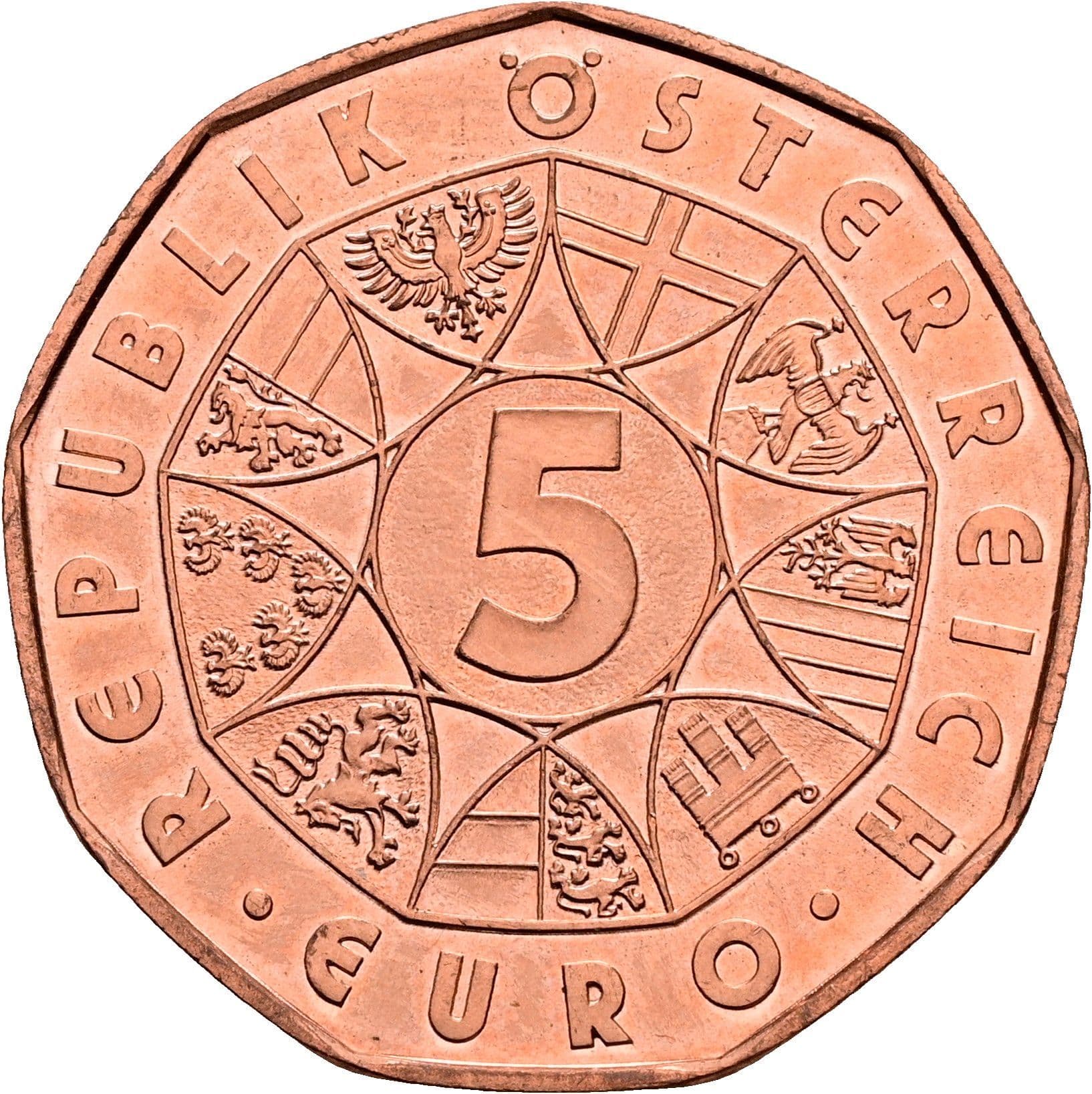 5 Euro 2015 – Vorderseite
