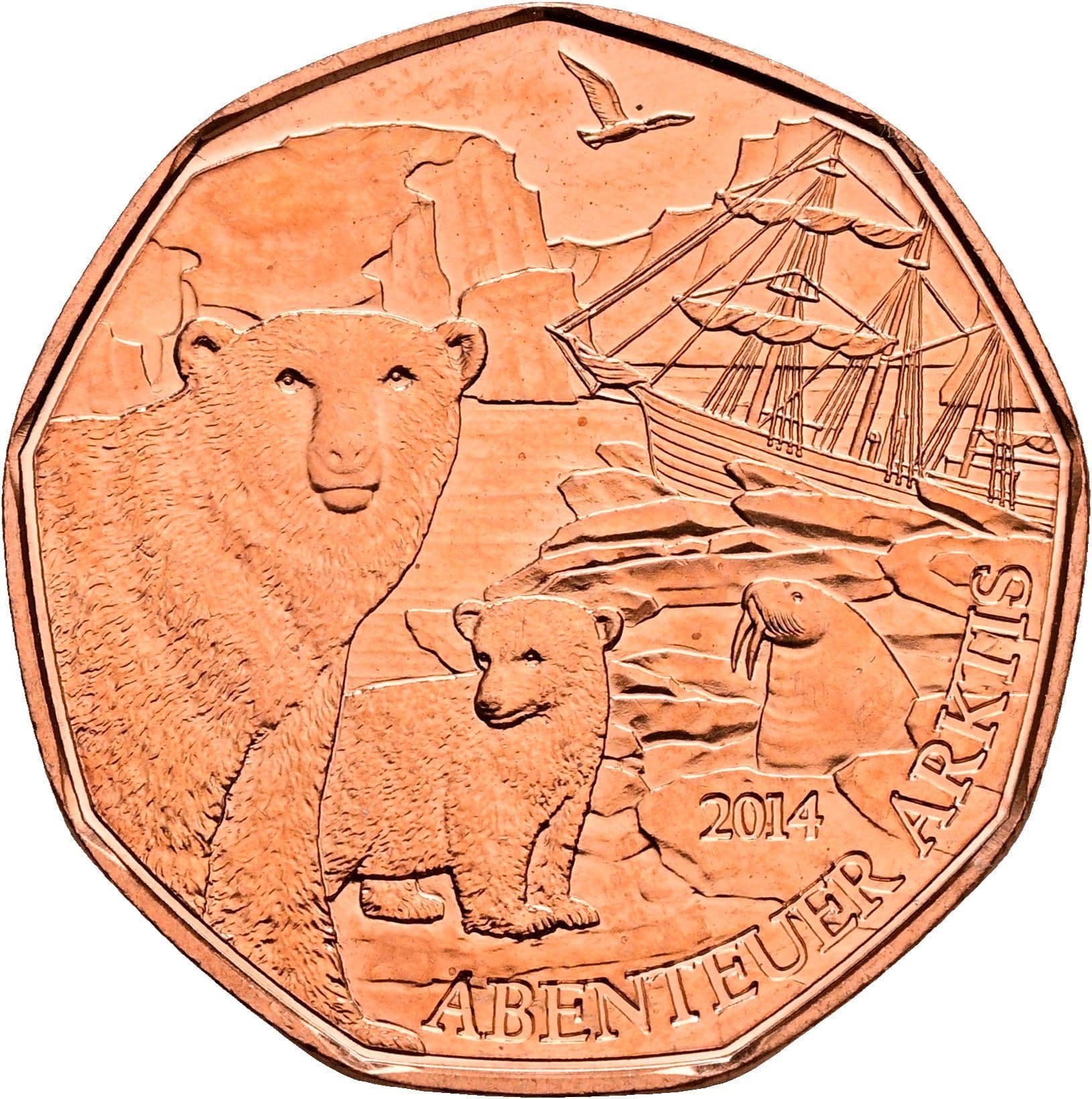 5 Euro 2014 – Rückseite