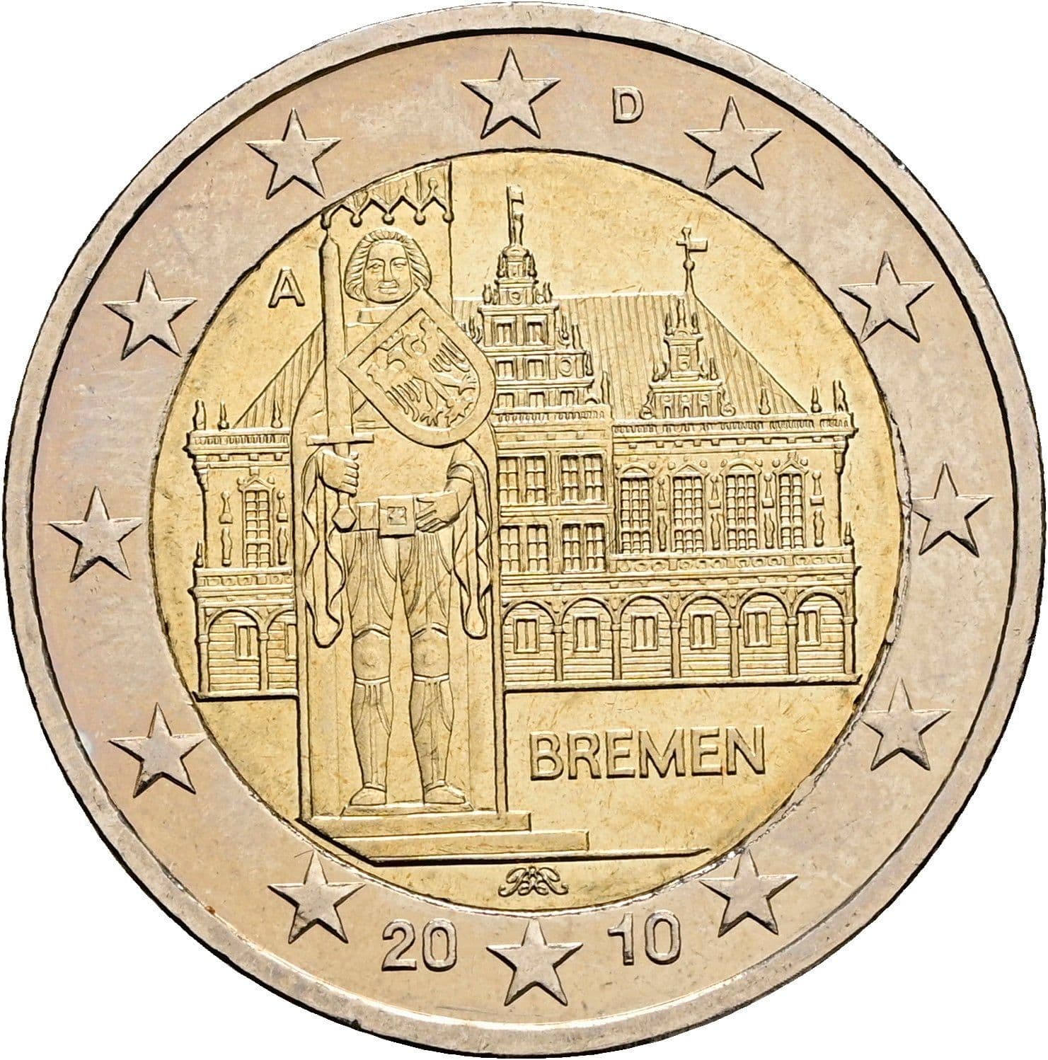 2 Euro 2010 A – Rückseite
