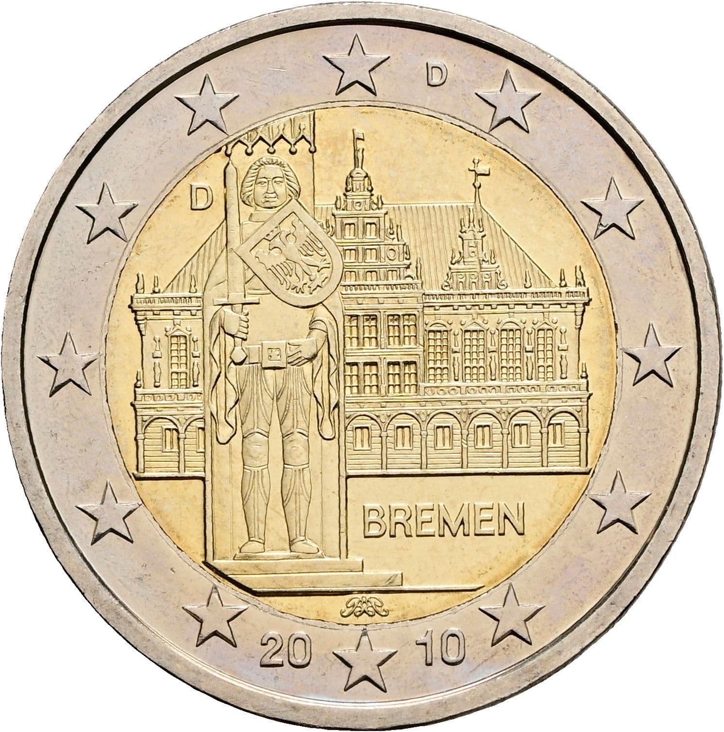 2 Euro 2010 D – Rückseite