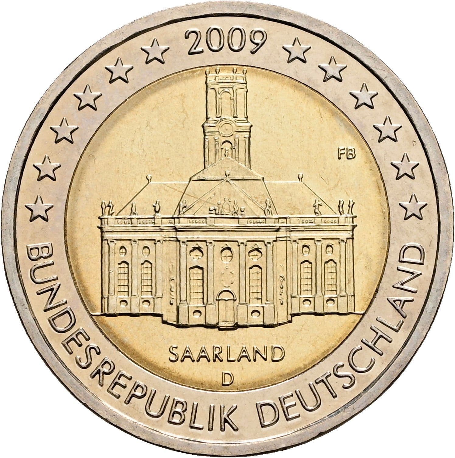 2 Euro 2009 D – Rückseite