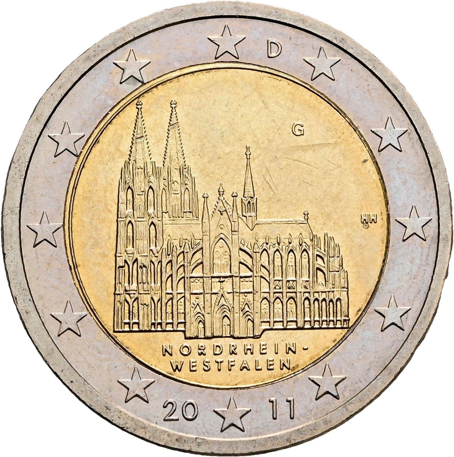 2 Euro 2011 G – Rückseite