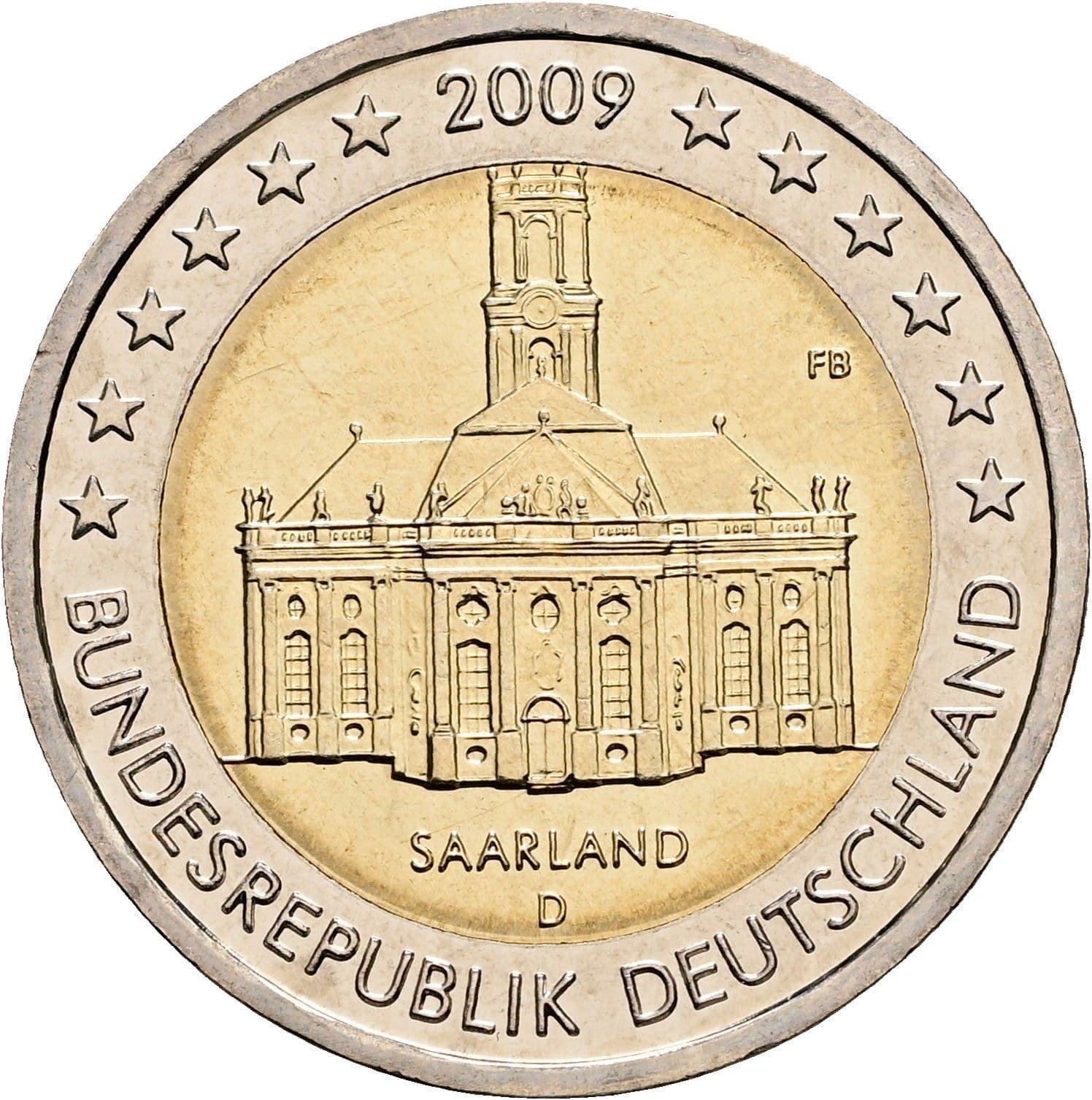 2 Euro 2009 D – Rückseite