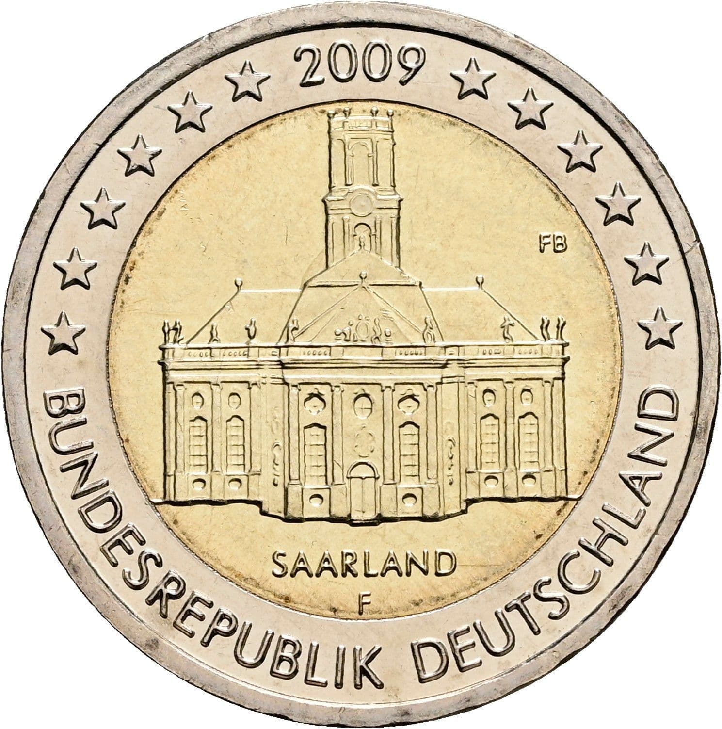 2 Euro 2009 F – Rückseite