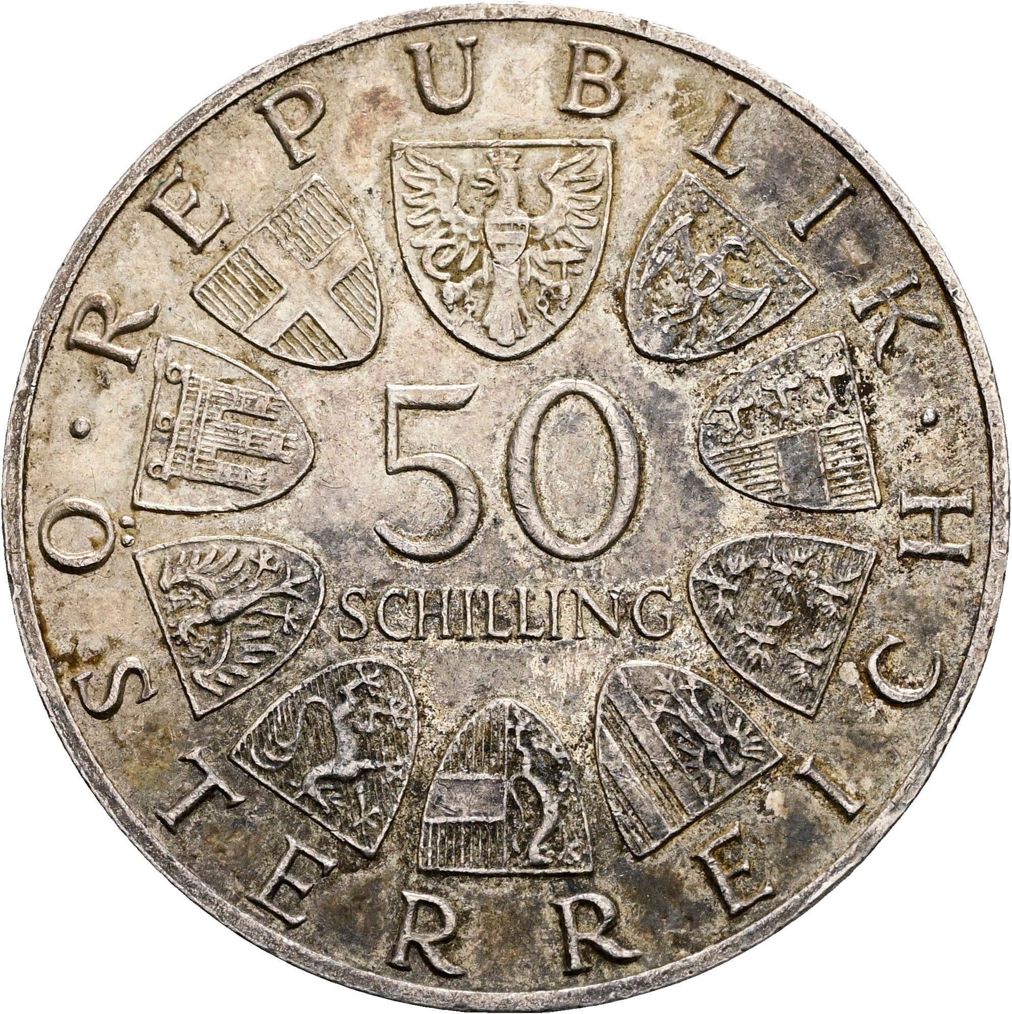 50 Schilling 1965 – Vorderseite