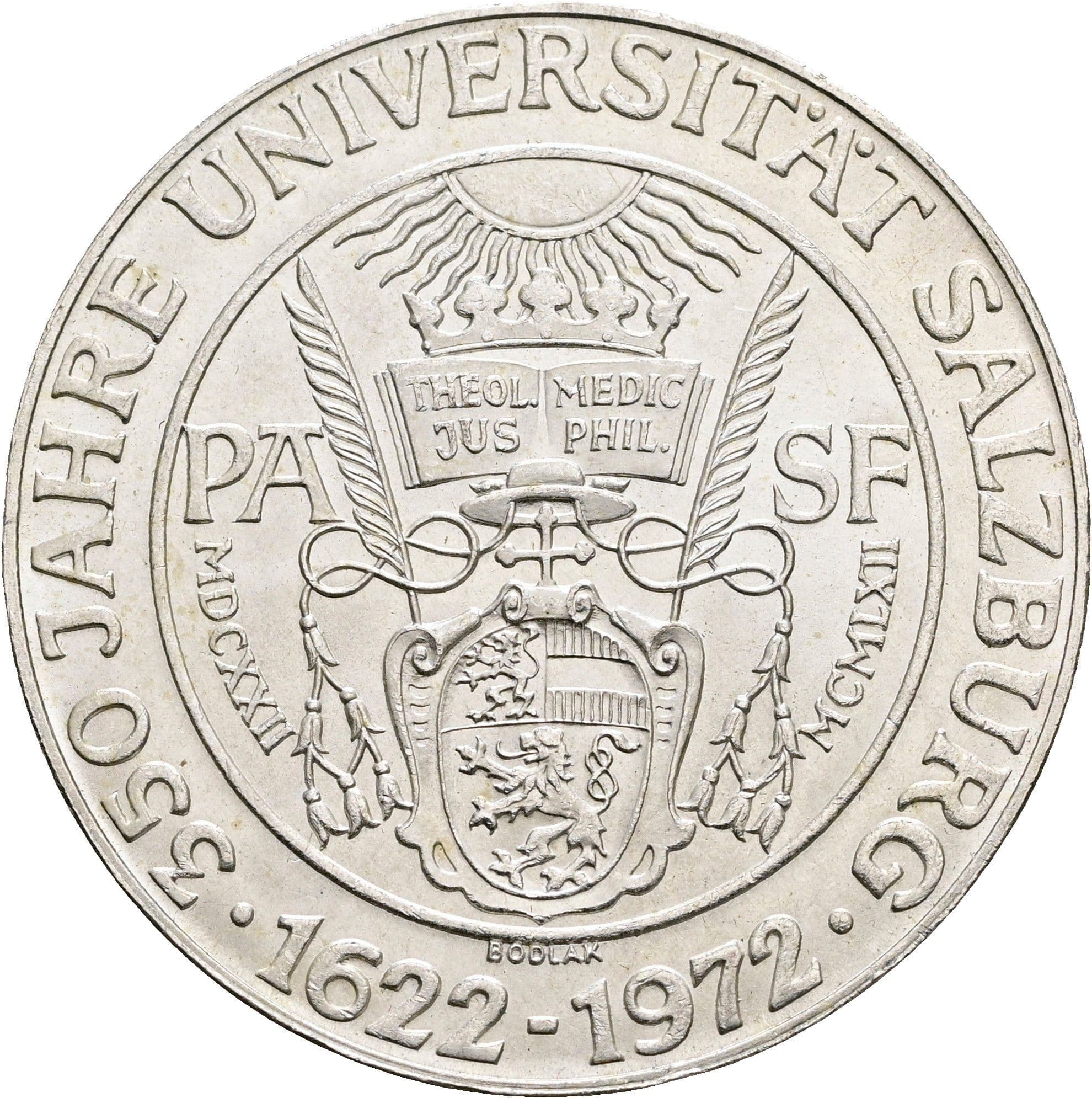 50 Schilling 1972 – Rückseite