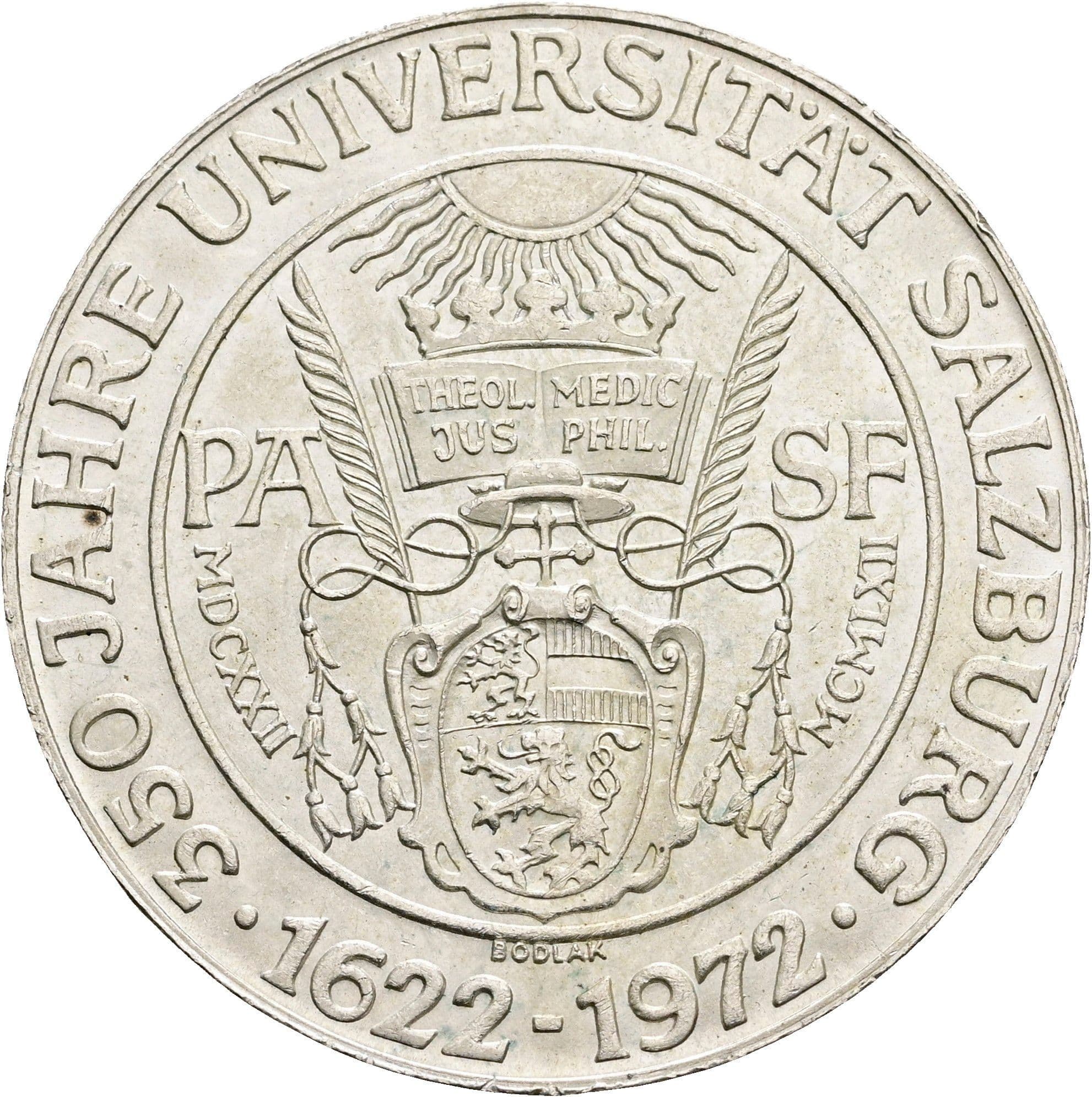 50 Schilling 1972 – Rückseite