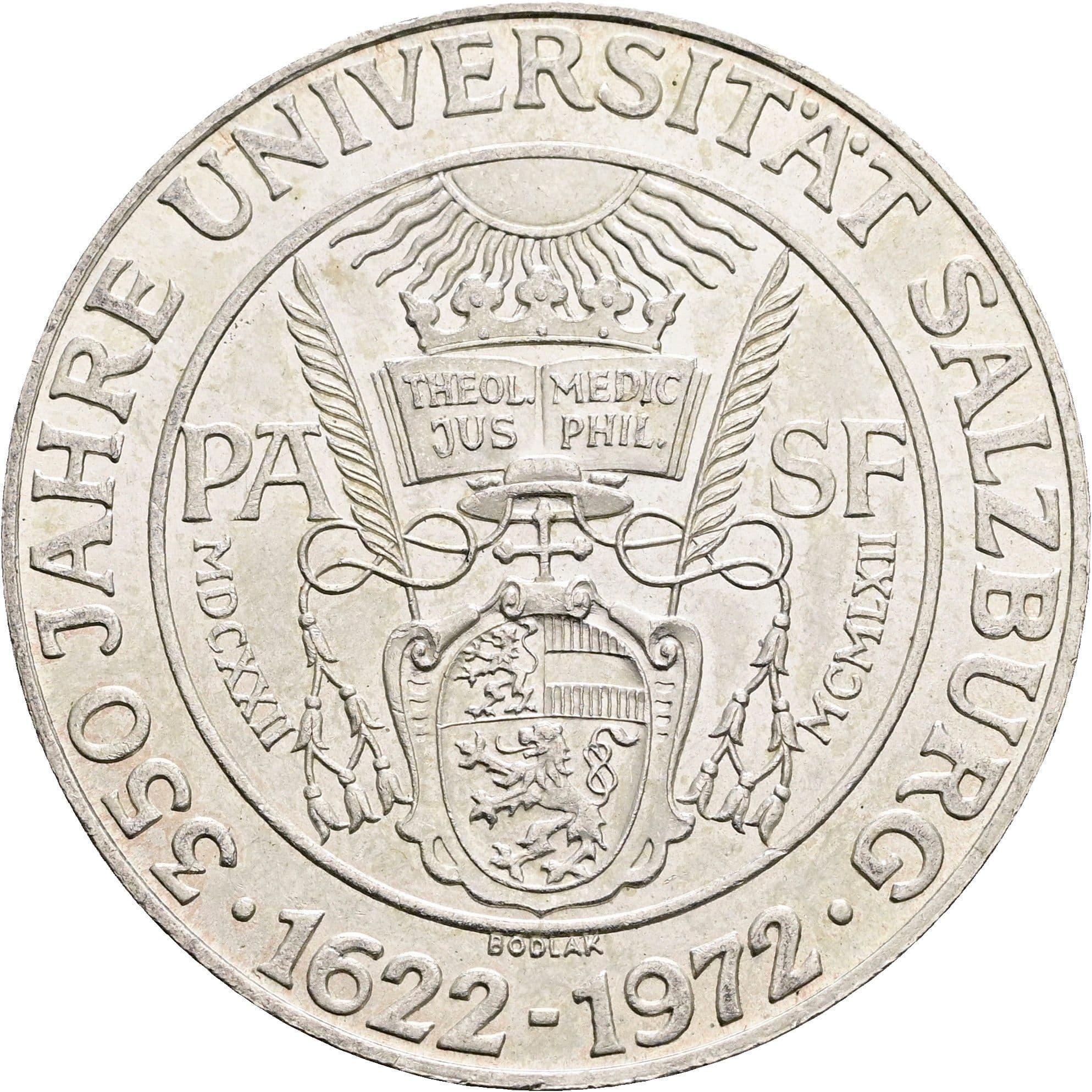 50 Schilling 1972 – Rückseite