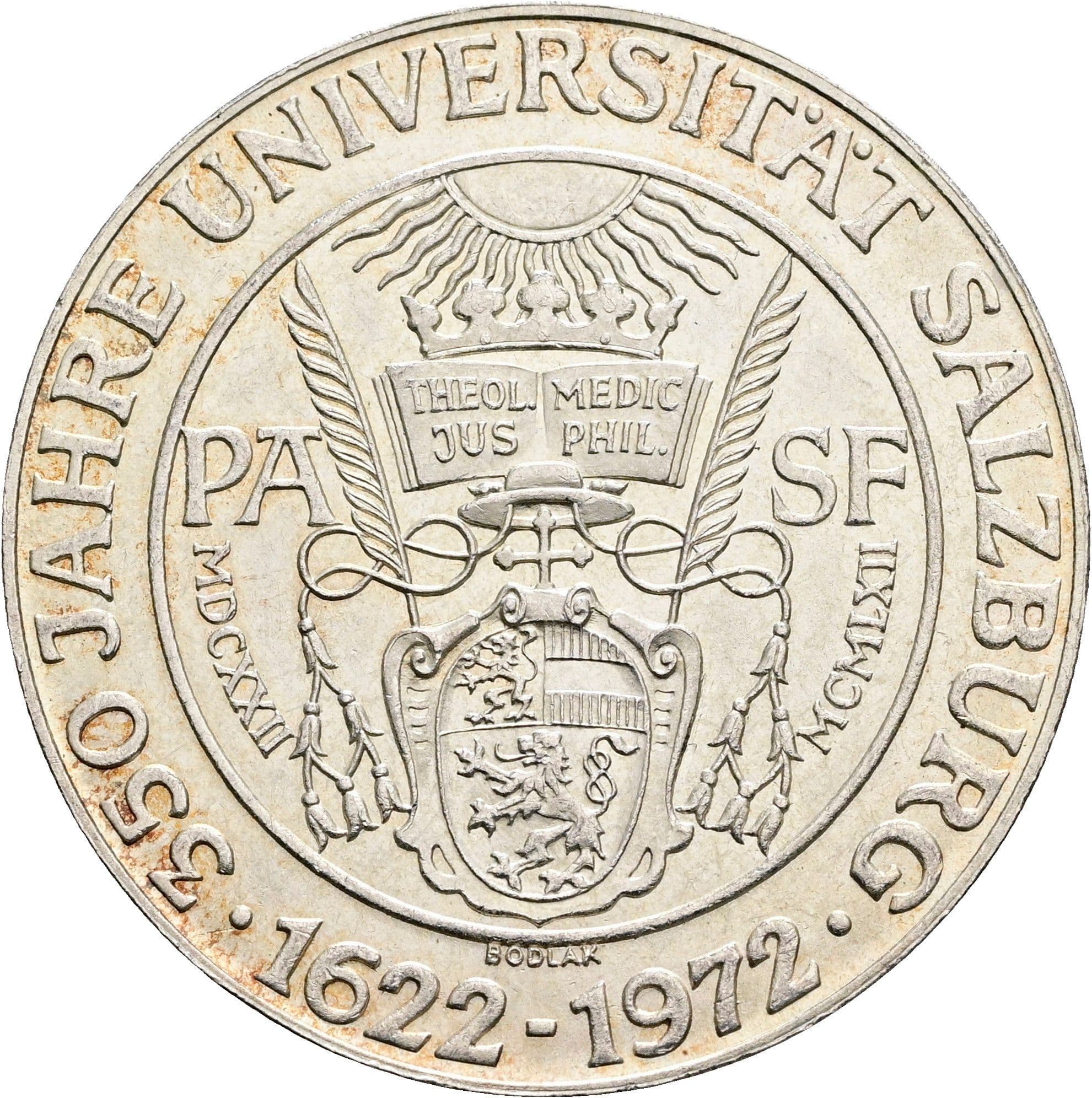 50 Schilling 1972 – Rückseite