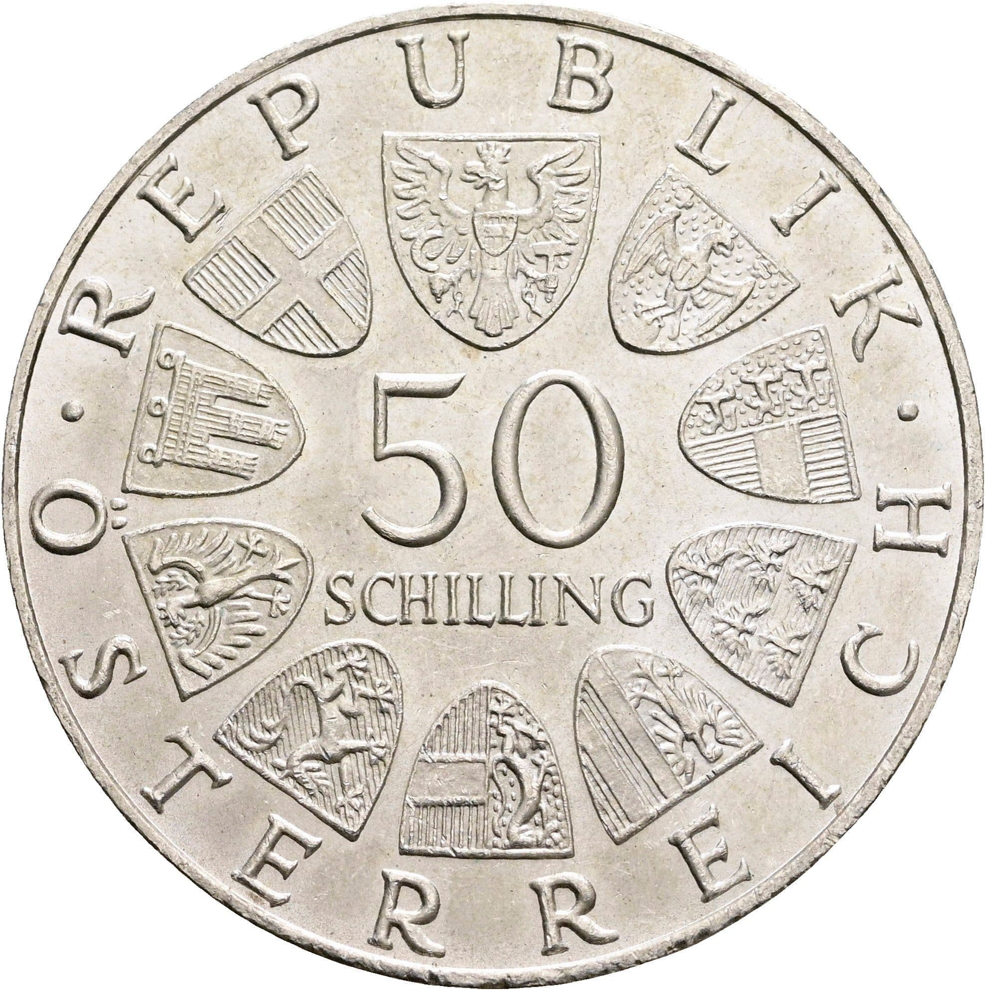 50 Schilling 1970 – Vorderseite