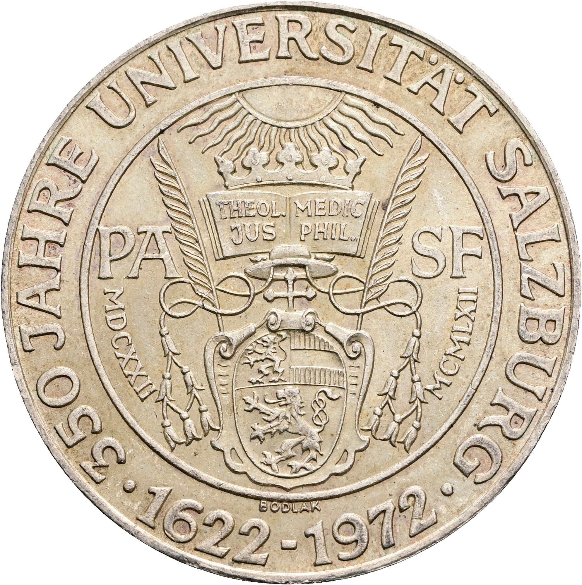 50 Schilling 1972 – Rückseite