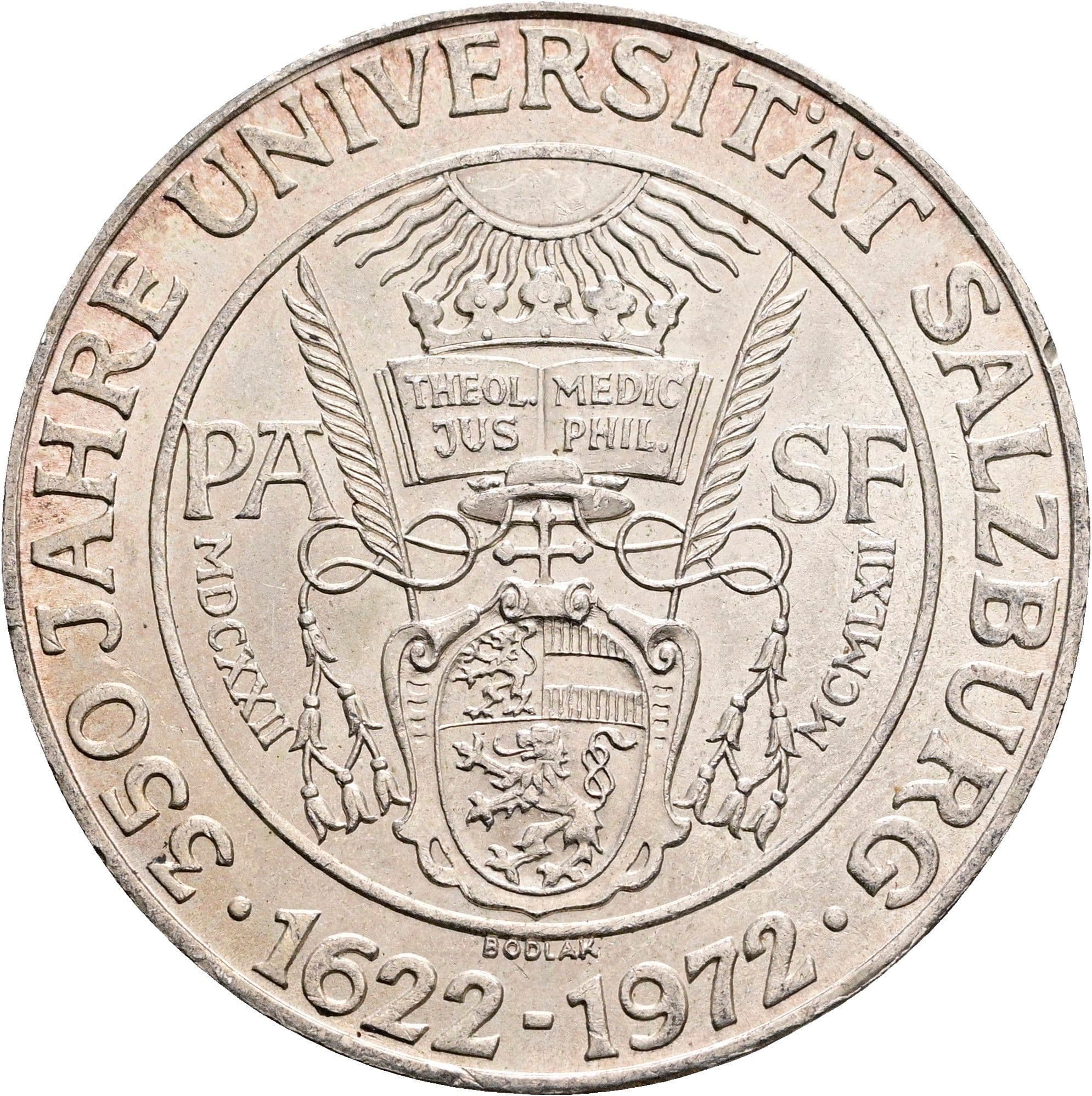 50 Schilling 1972 – Rückseite