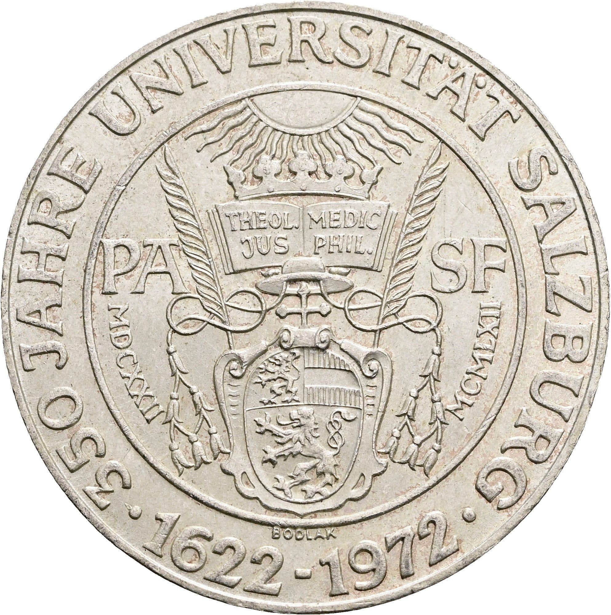 50 Schilling 1972 – Rückseite