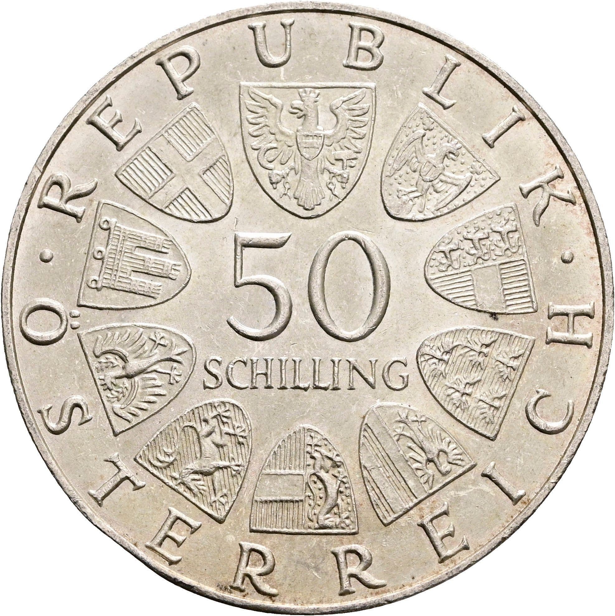 50 Schilling 1970 – Vorderseite