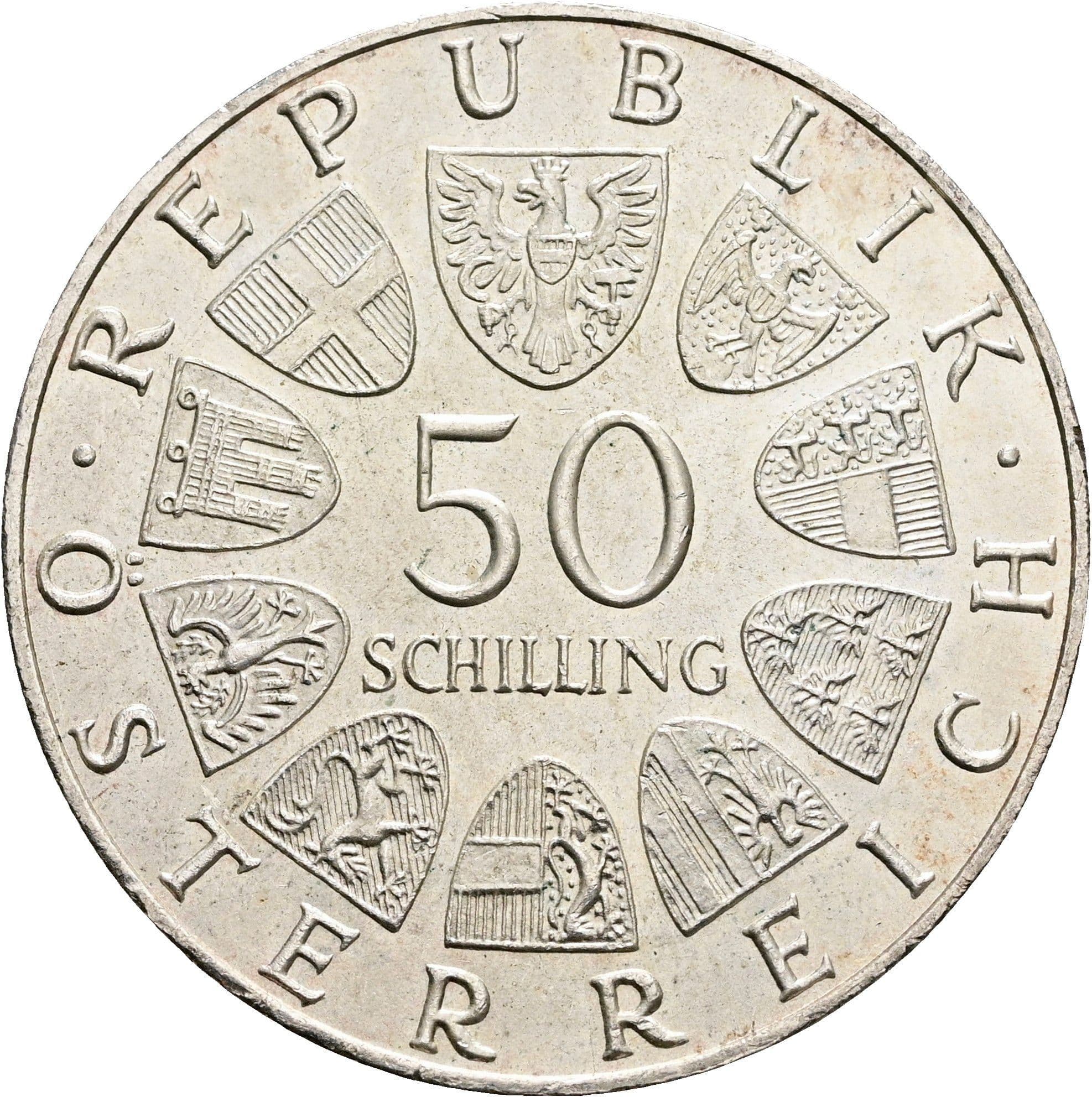 50 Schilling 1970 – Vorderseite