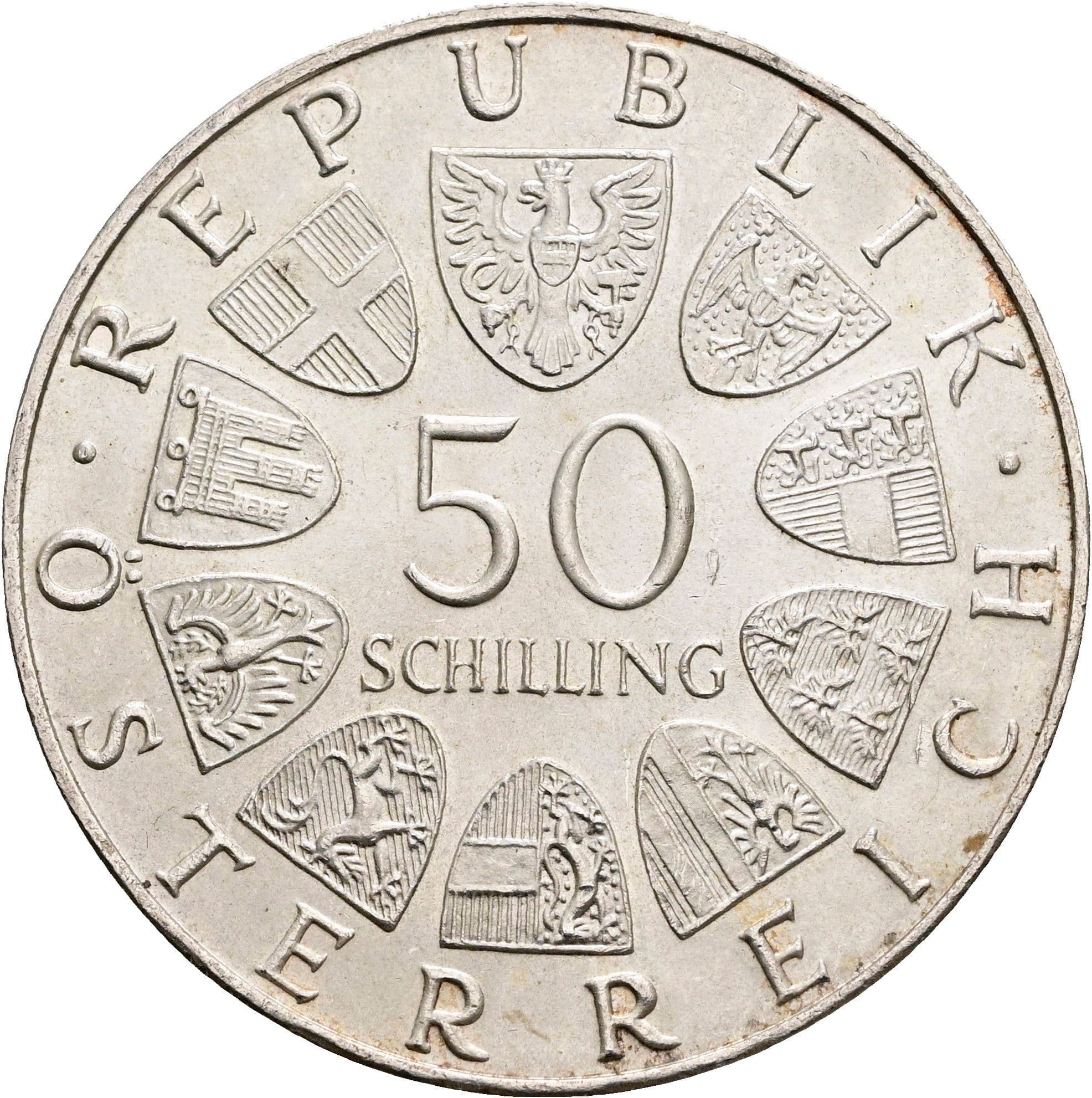 50 Schilling 1970 – Vorderseite