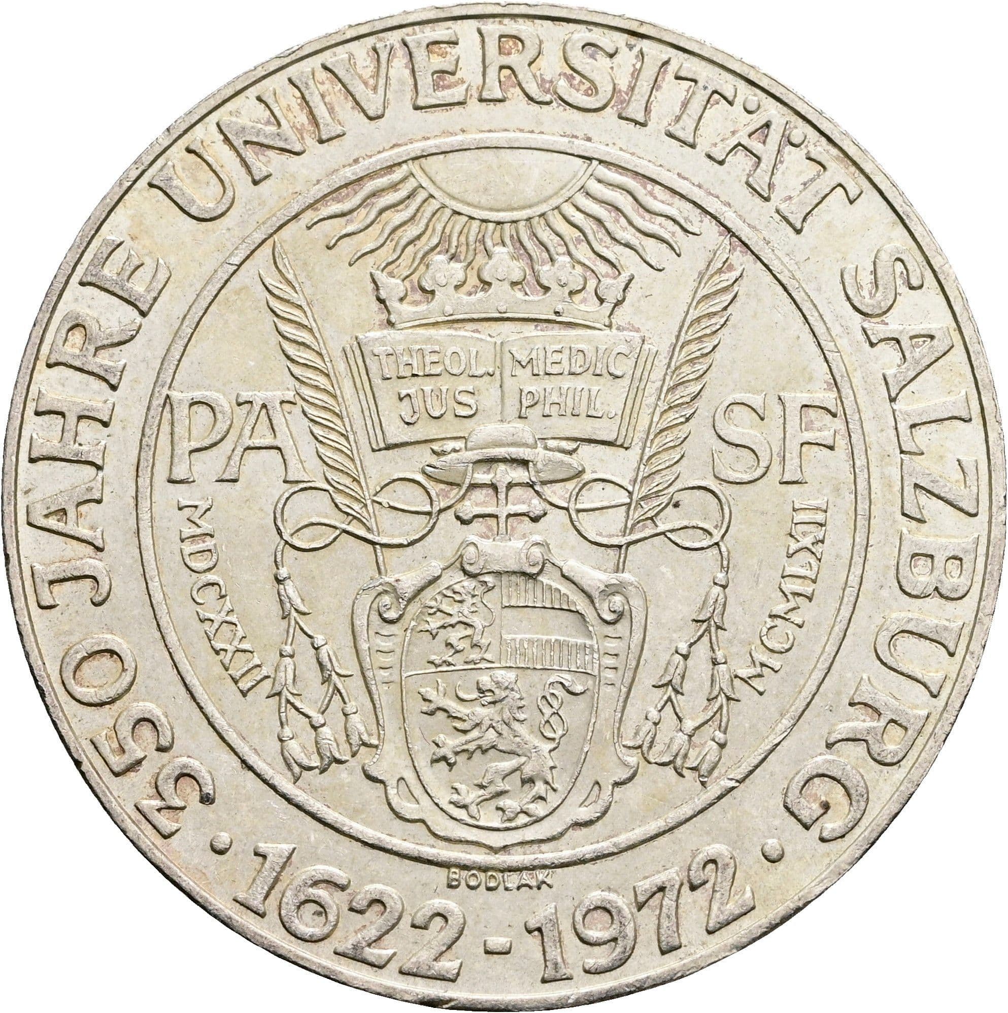 50 Schilling 1972 – Rückseite