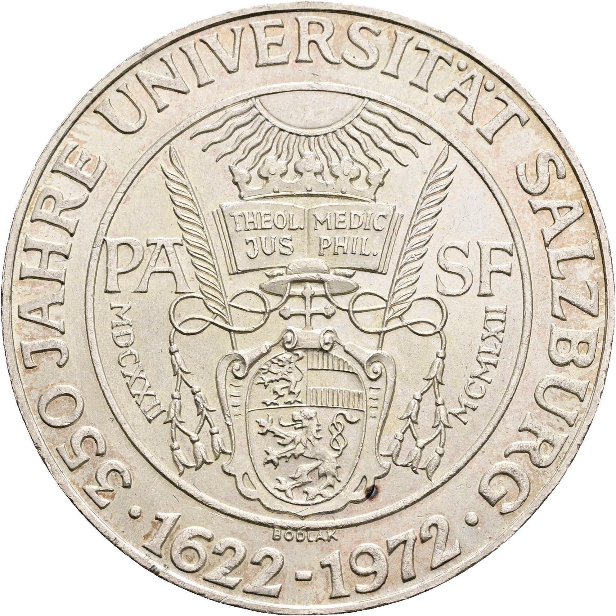 50 Schilling 1972 – Rückseite