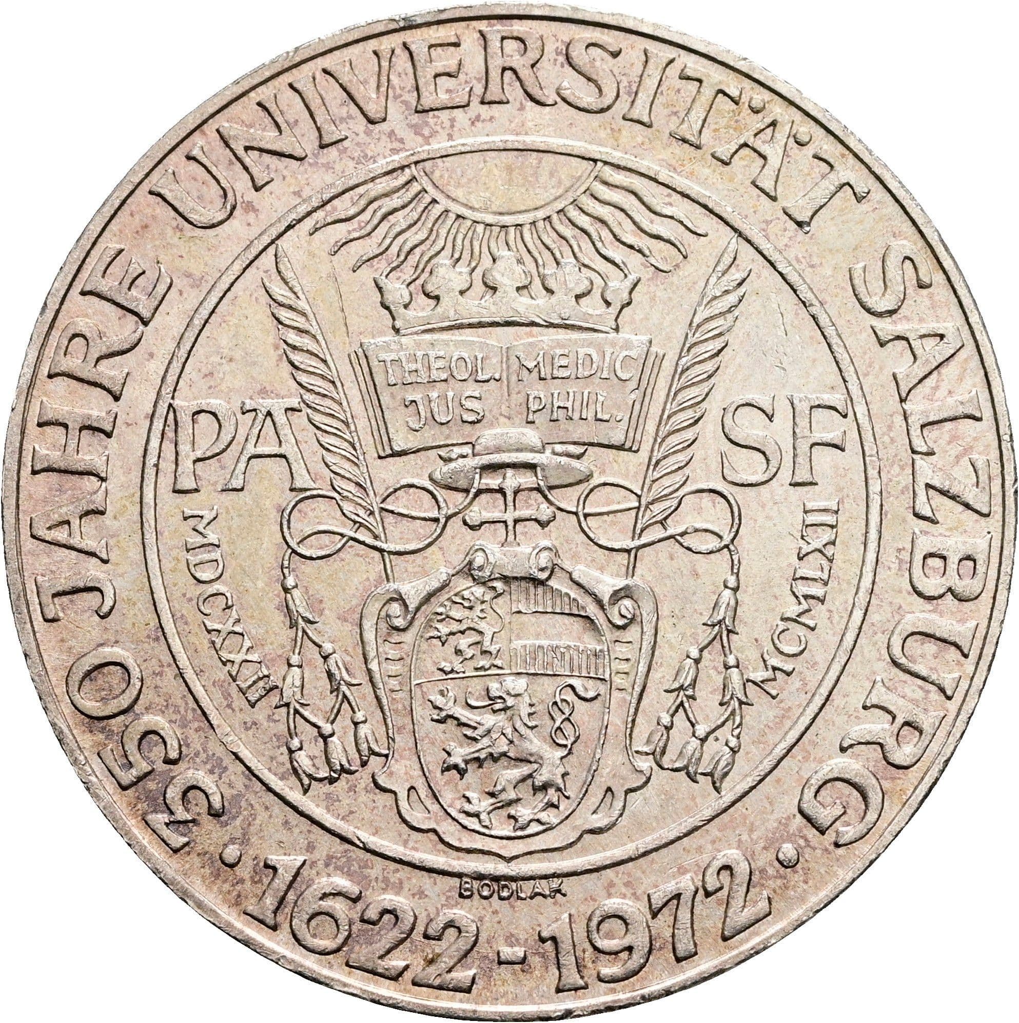 50 Schilling 1972 – Rückseite