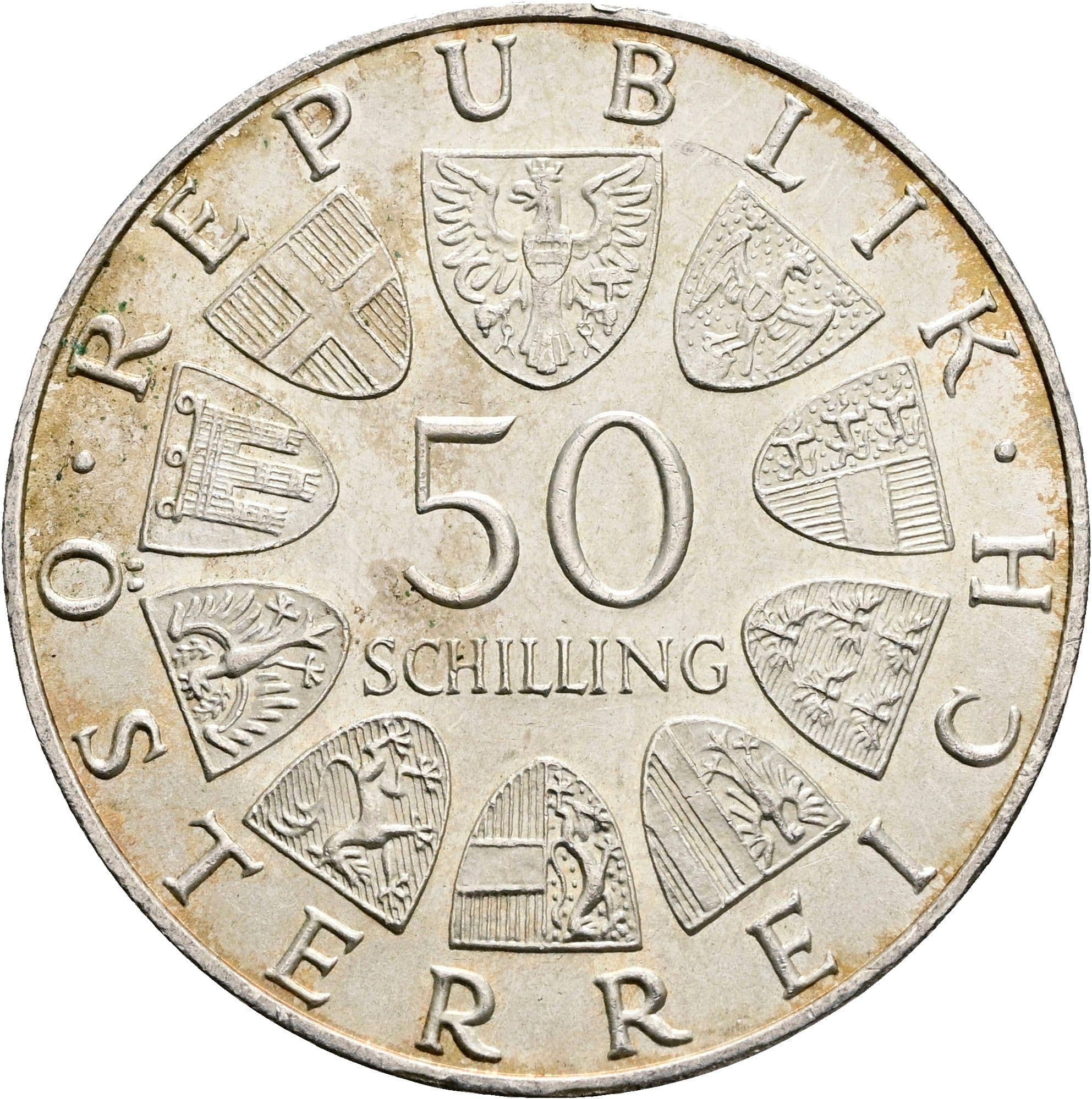 50 Schilling 1971 – Vorderseite