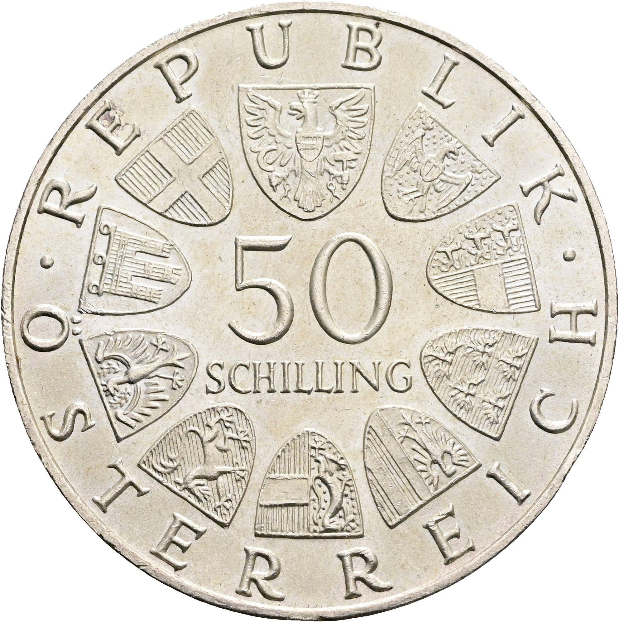 50 Schilling 1971 – Vorderseite