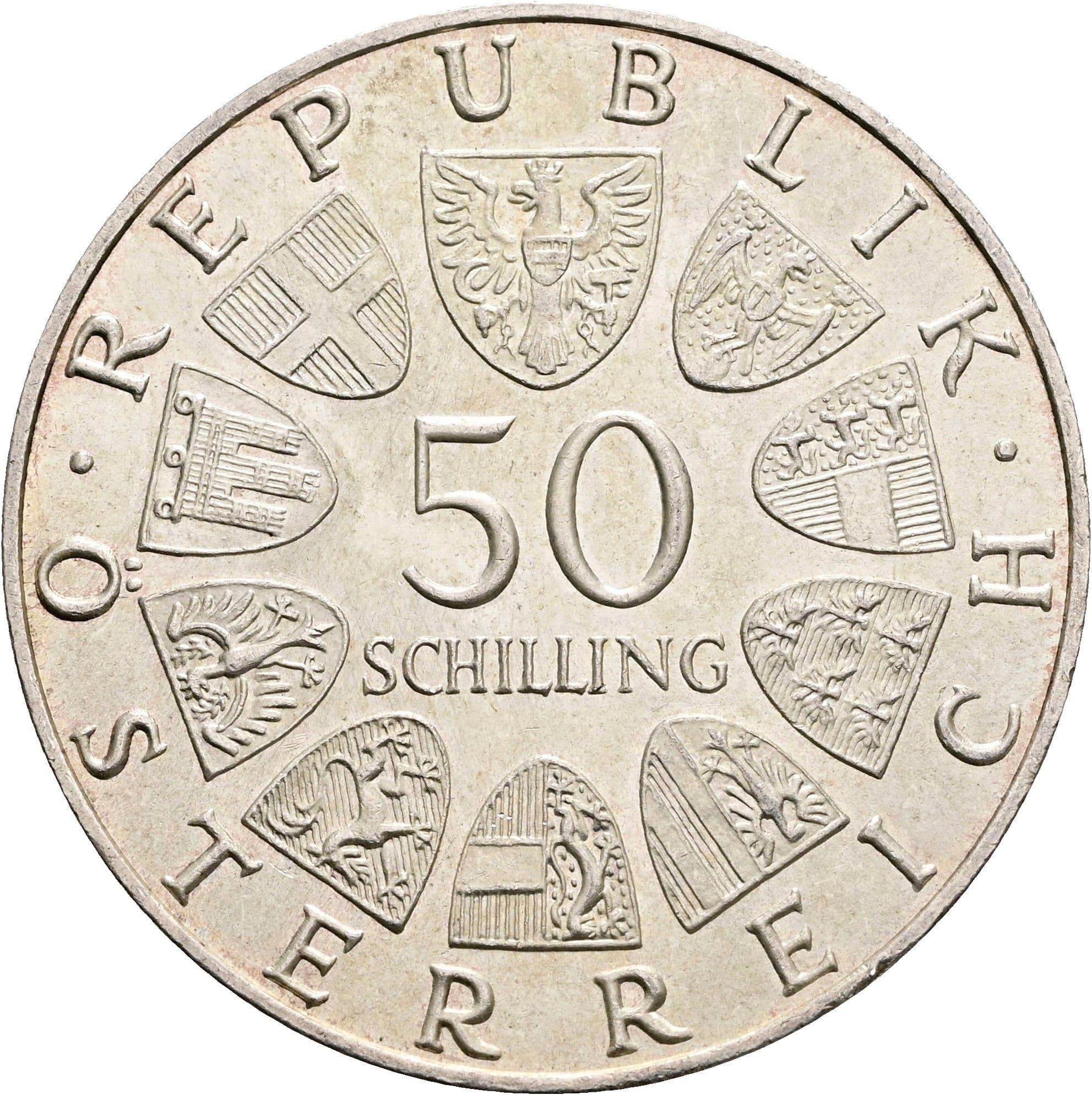50 Schilling 1971 – Vorderseite