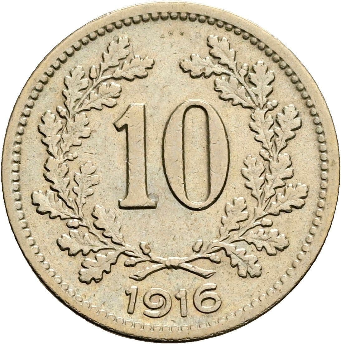 10 Heller Franz Joseph I. 1848-1916 1916 – Vorderseite