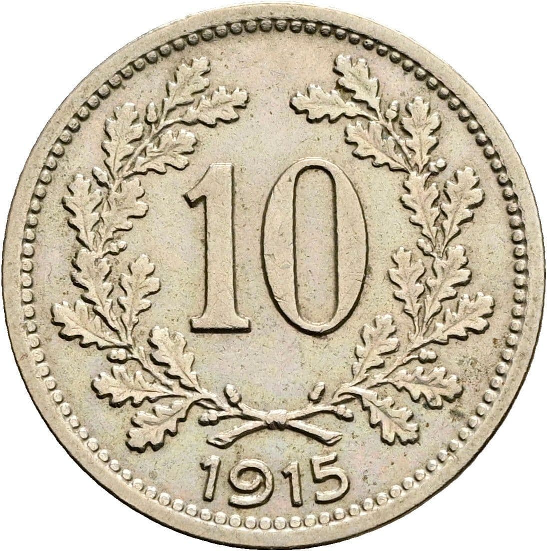 10 Heller Franz Joseph I. 1848-1916 1915 – Vorderseite