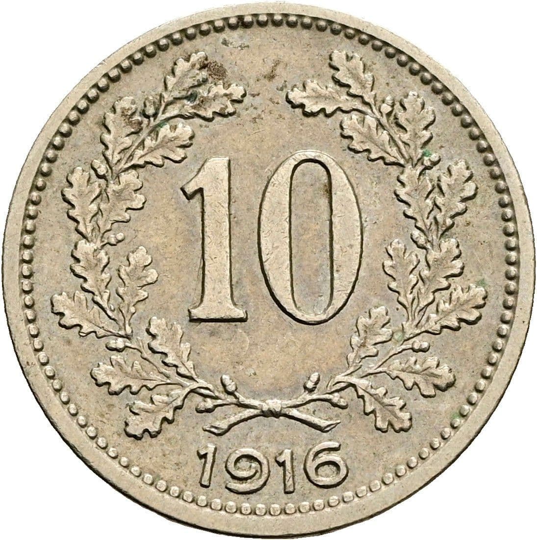 10 Heller Franz Joseph I. 1848-1916 1916 – Vorderseite