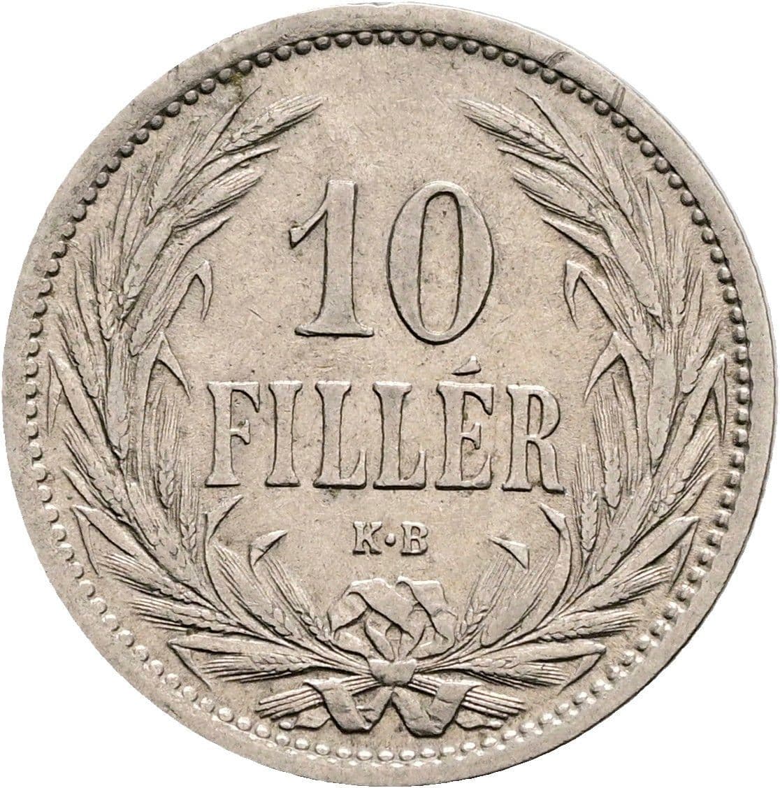 10 Filler Franz Joseph I. 1848-1916 1909 KB – Vorderseite