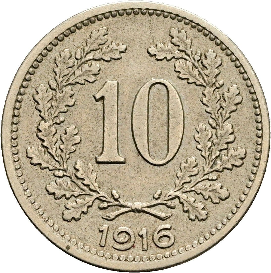 10 Heller Franz Joseph I. 1848-1916 1916 – Vorderseite