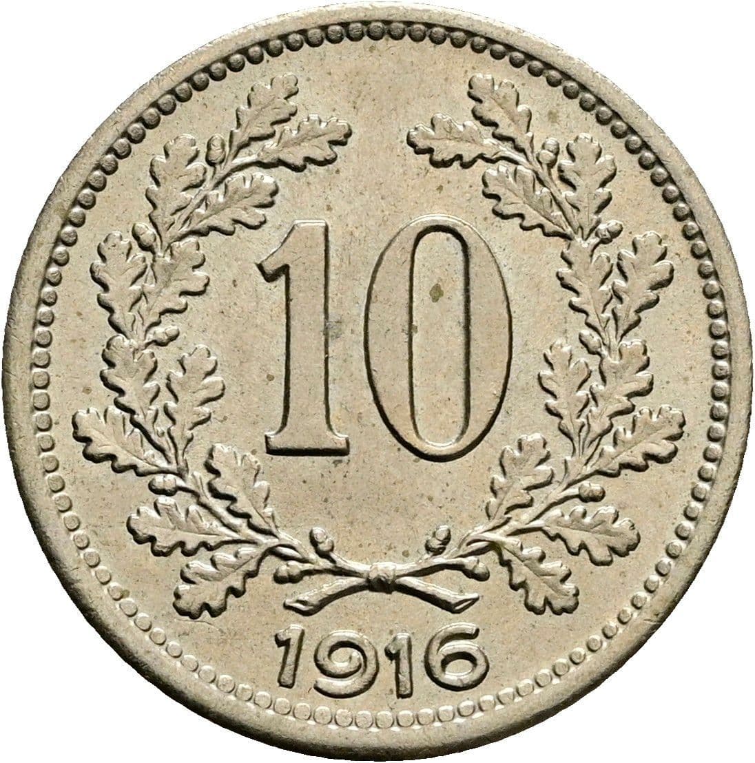 10 Heller Franz Joseph I. 1848-1916 1916 – Vorderseite