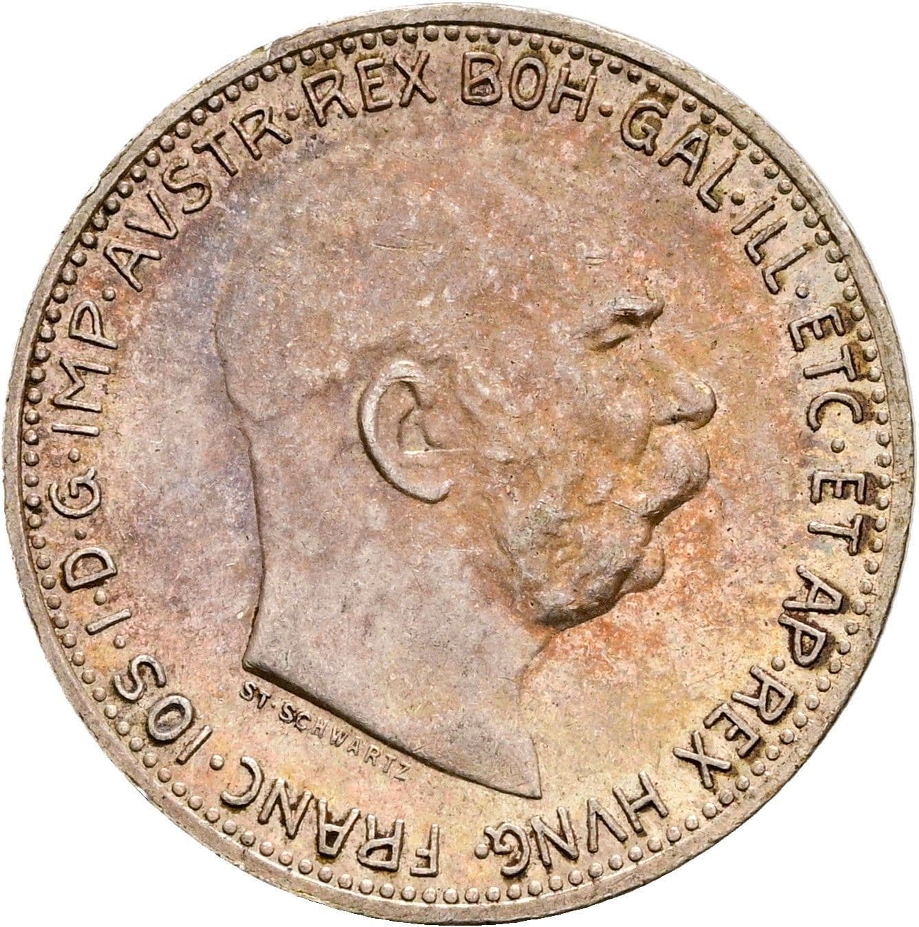 1 Krone Franz Joseph I. 1848-1916 1914 – Vorderseite