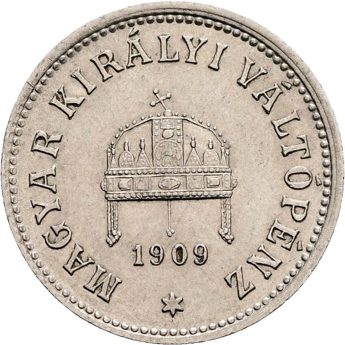 10 Filler Franz Joseph I. 1848-1916 1909 KB – Rückseite