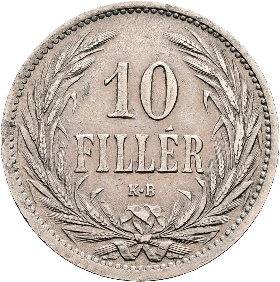 10 Filler Franz Joseph I. 1848-1916 1909 KB – Vorderseite