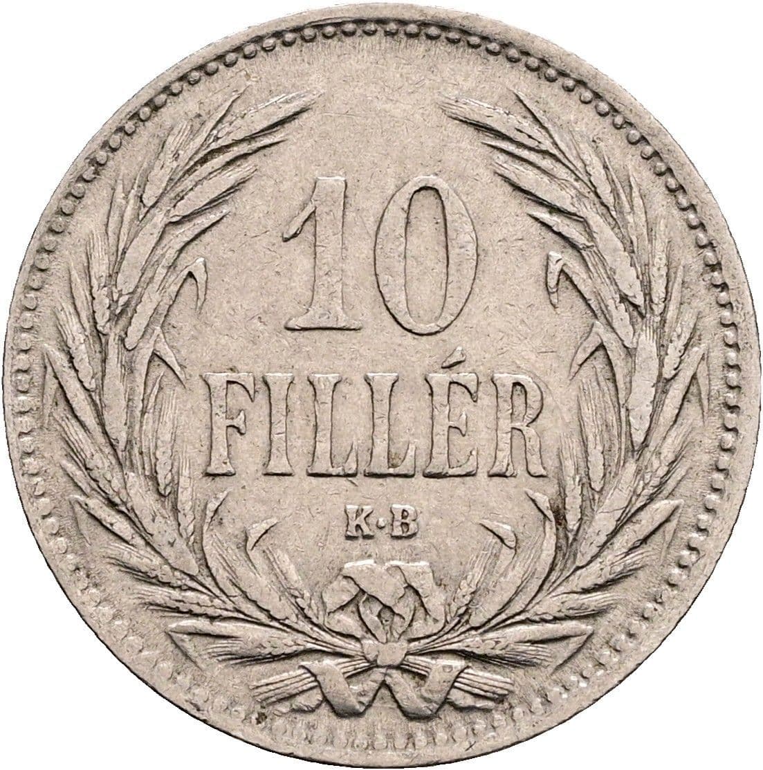 10 Filler Franz Joseph I. 1848-1916 1894 – Vorderseite