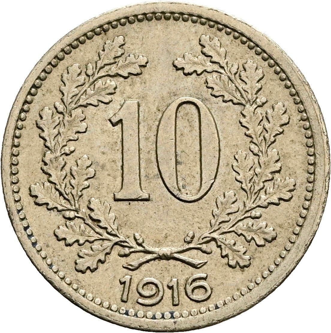 10 Heller Franz Joseph I. 1848-1916 1916 – Vorderseite