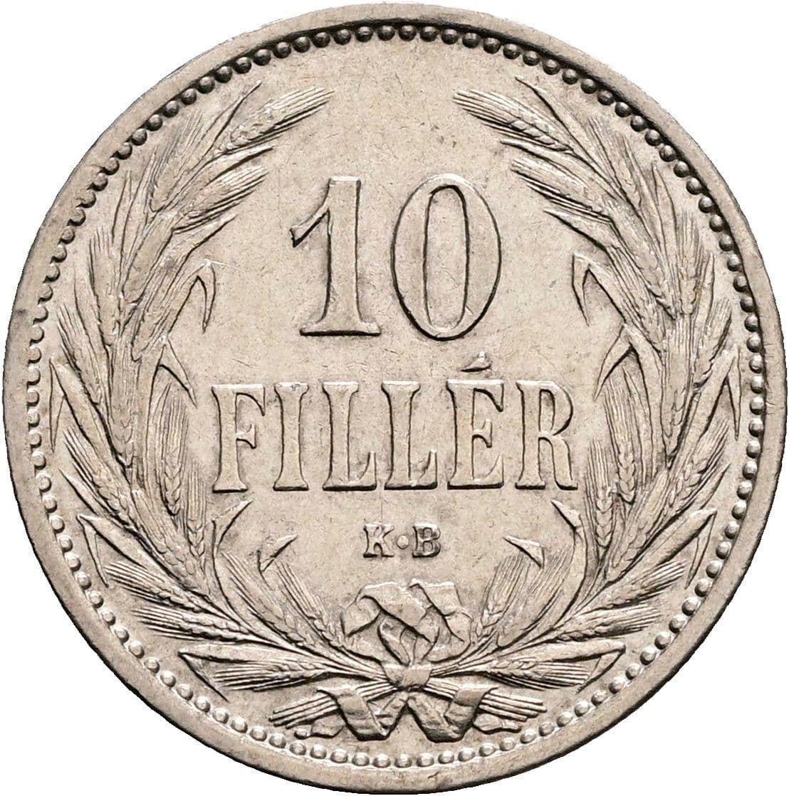 10 Filler Franz Joseph I. 1848-1916 1909 KB – Vorderseite