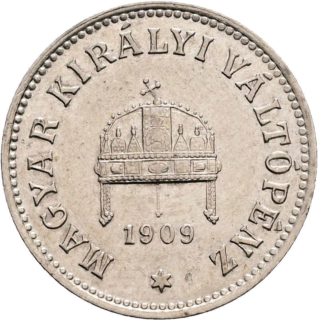 10 Filler Franz Joseph I. 1848-1916 1909 KB – Rückseite