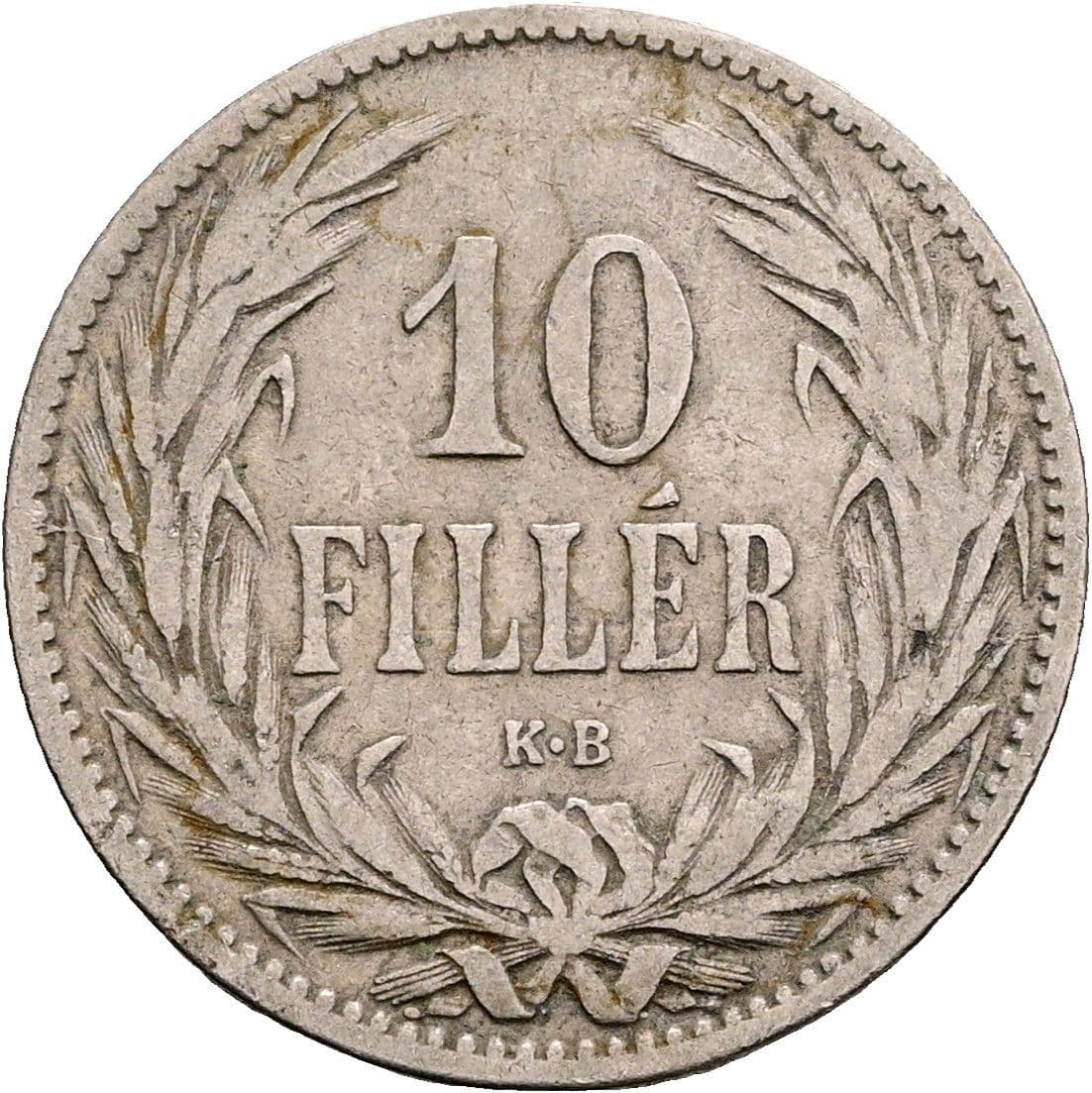 10 Filler Franz Joseph I. 1848-1916 1895 KB – Vorderseite