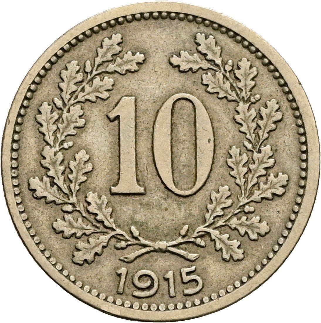10 Heller Franz Joseph I. 1848-1916 1915 – Vorderseite