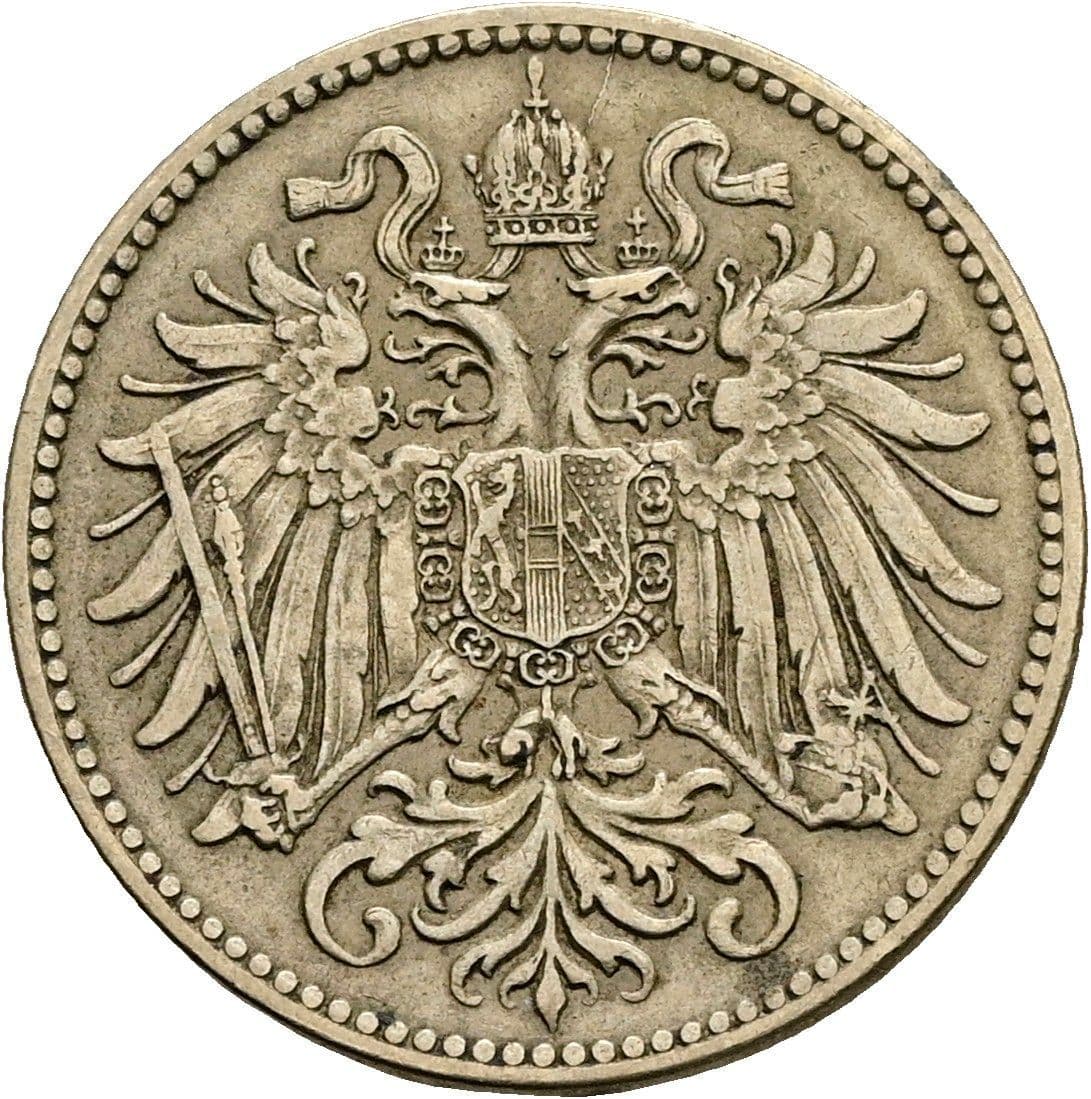 10 Heller Franz Joseph I. 1848-1916 1915 – Rückseite