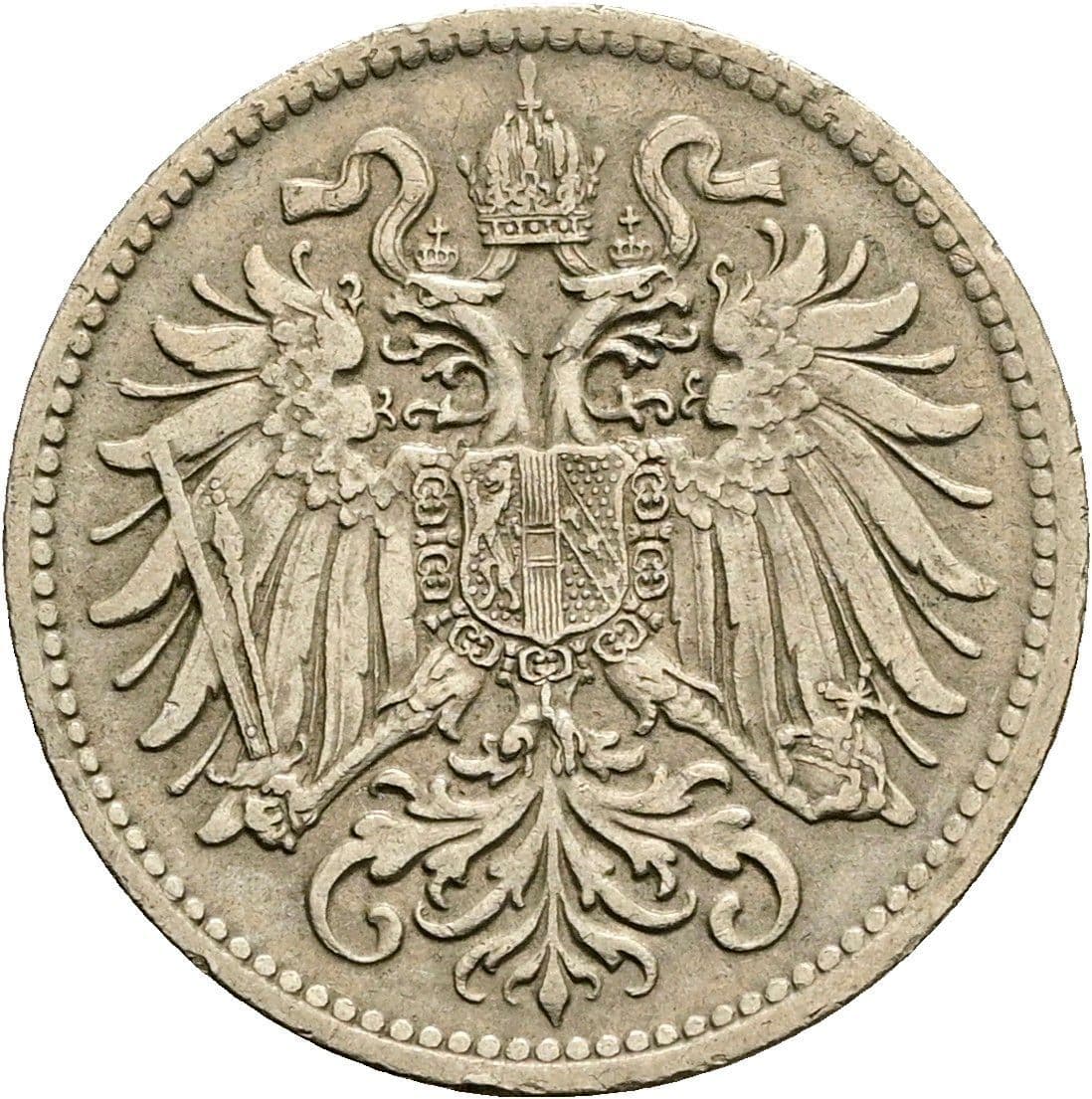 10 Heller Franz Joseph I. 1848-1916 1915 – Rückseite