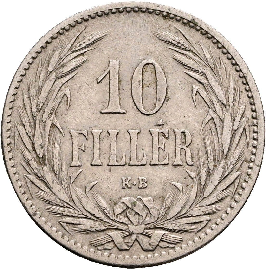 10 Filler Franz Joseph I. 1848-1916 1894 KB – Vorderseite
