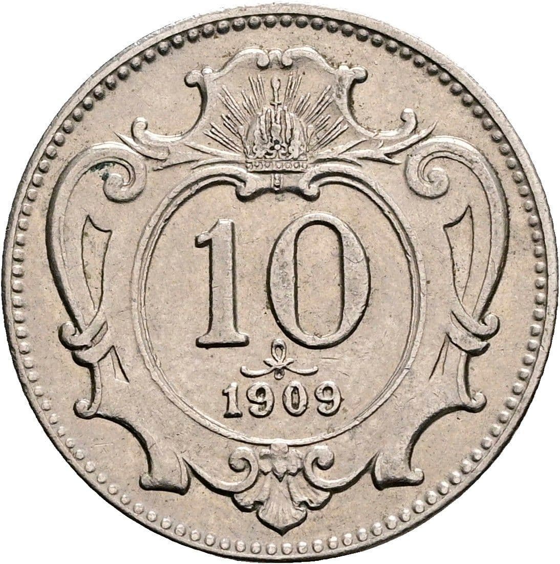 10 Heller Franz Joseph I. 1848-1916 1909 – Vorderseite