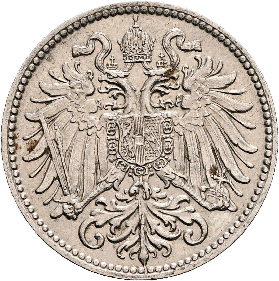 10 Heller Franz Joseph I. 1848-1916 1909 – Rückseite