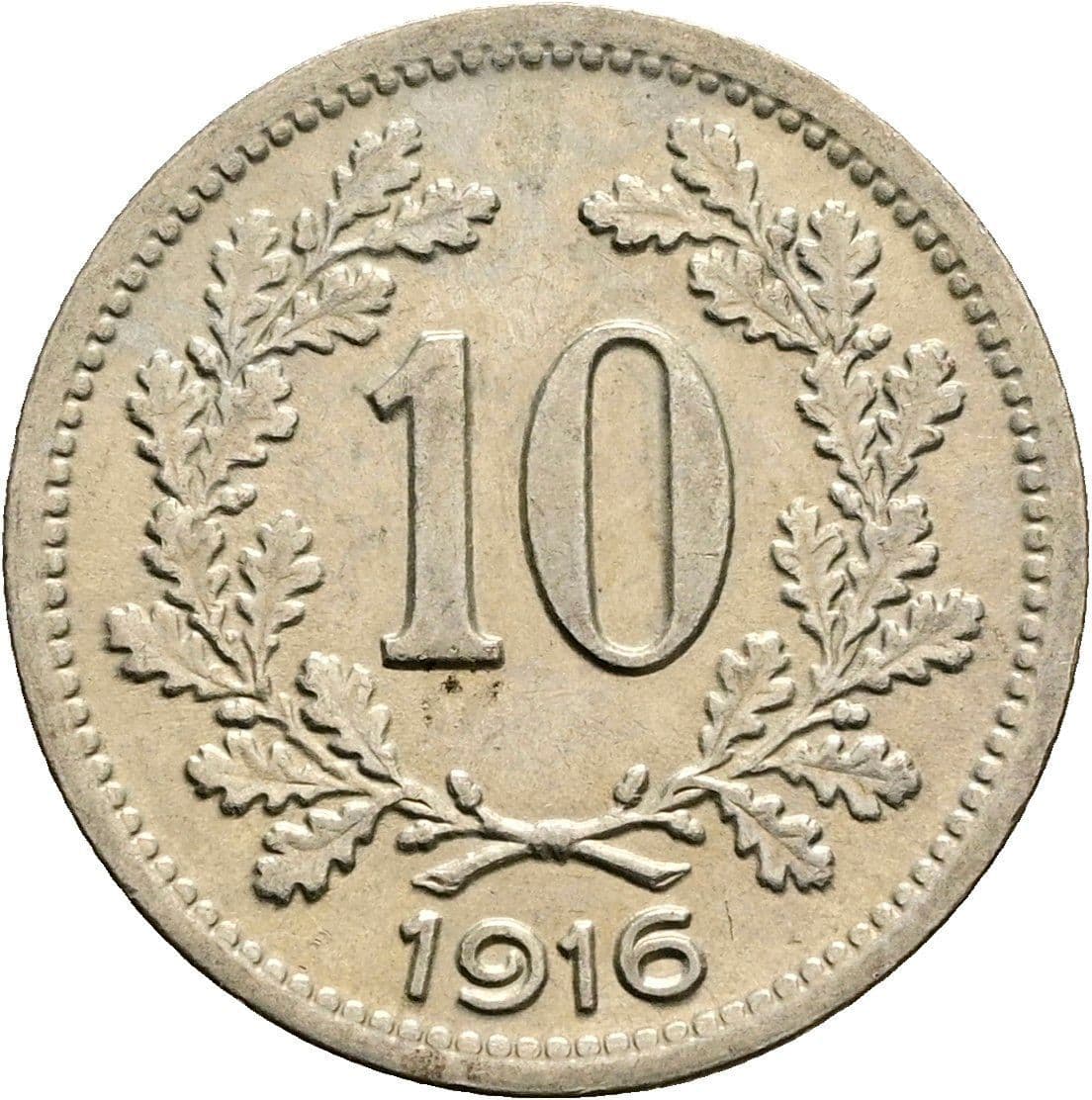 10 Heller Franz Joseph I. 1848-1916 1916 – Vorderseite