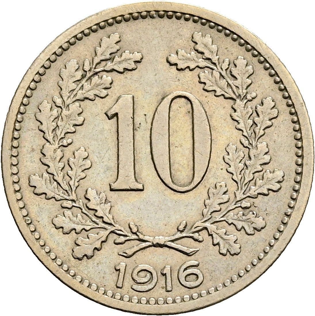 10 Heller Franz Joseph I. 1848-1916 1916 – Vorderseite