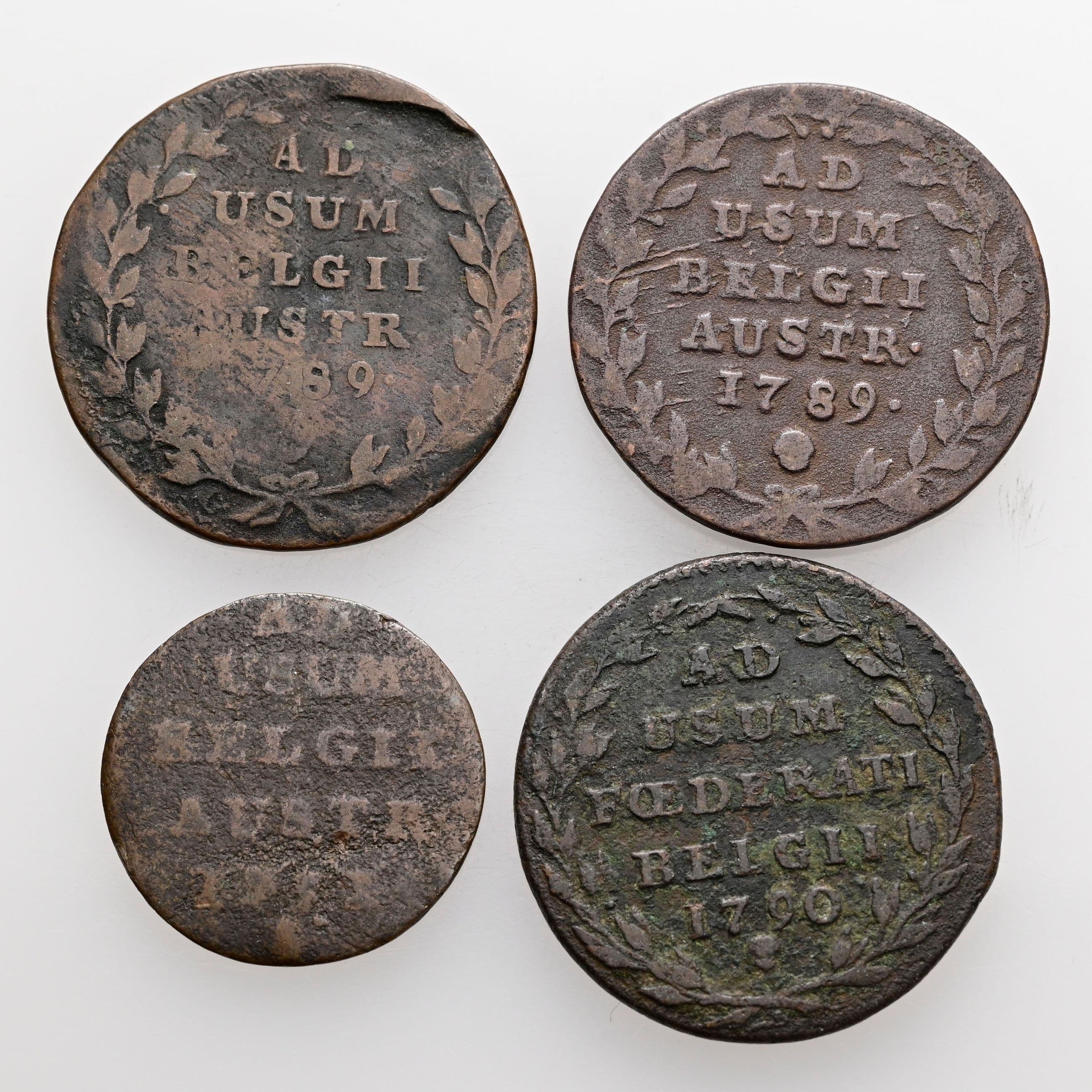 Lot 4 Stück Kupfermünzen